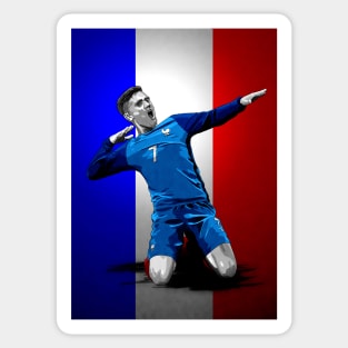 Antoine Griezmann - France Football Artwork Sticker